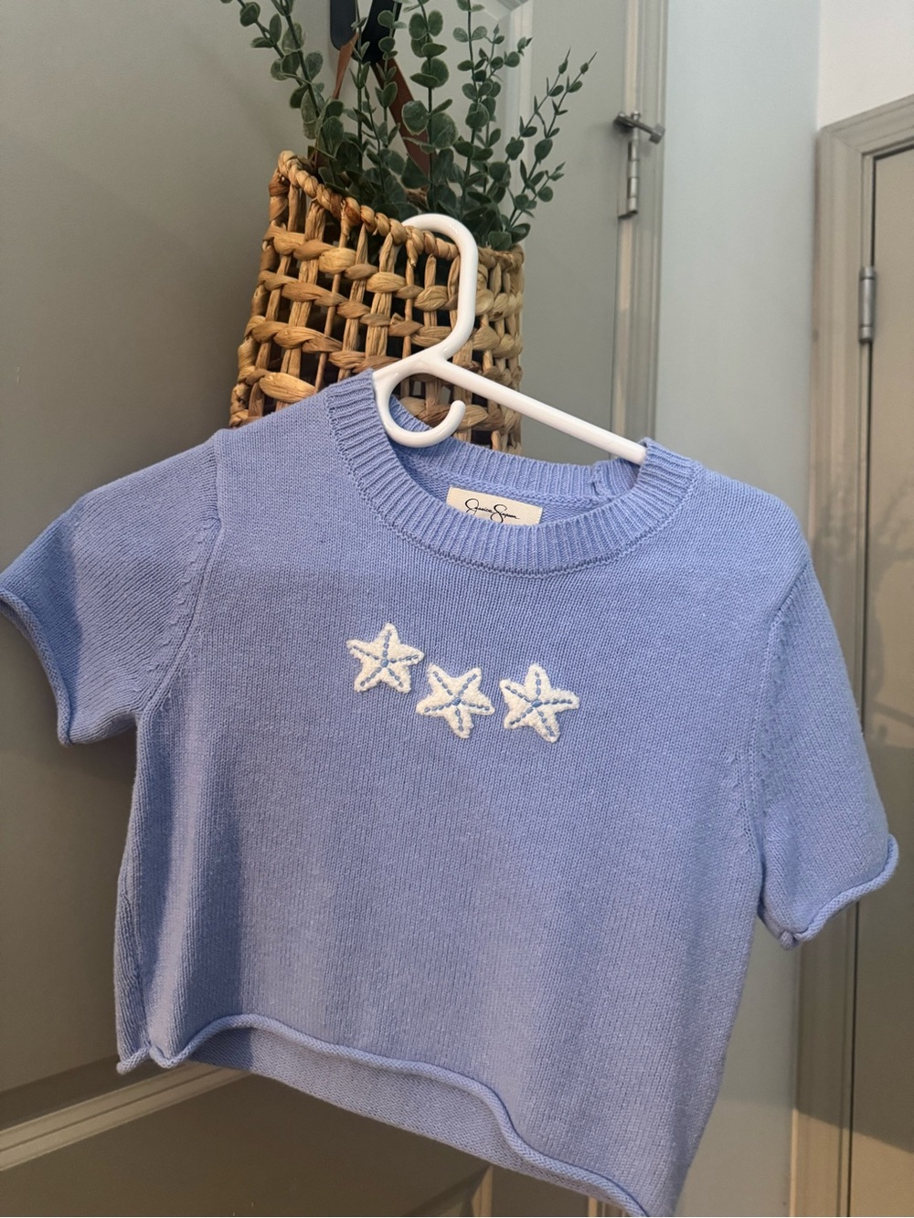 Jessica Simpson Lavender Knit Top with White Starfish